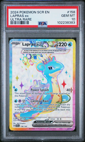 Lapras Ex [Ultra Rare] #158 PSA 10 [Stellar Crown 2024]