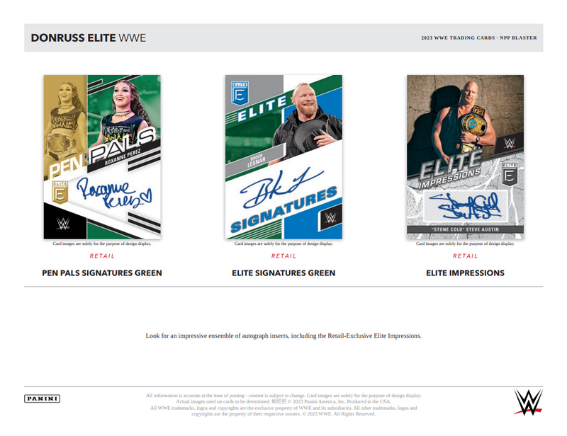 Panini Donruss Elite WWE 2023 - Blaster Box