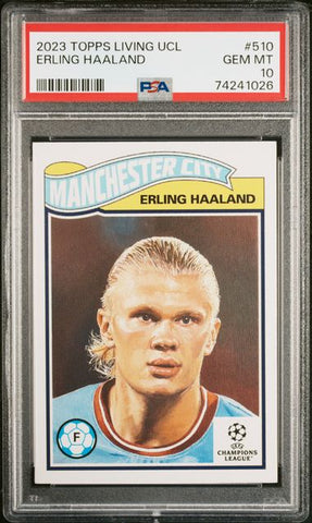 Erling Haaland #510 PSA 10 [2023 Topps Living Legend UCL]