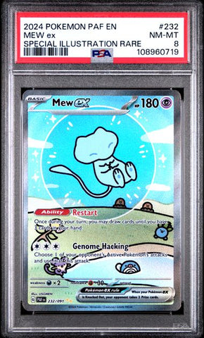 Mew Ex [Special Illustration Rare] #232 PSA 8 [Pokemon Paldean Fates 2024]