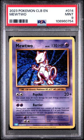 Mewtwo #14 PSA 9 [Pokemon CLB Trading Card Game Classic 2023]