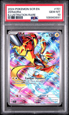 Zeraora [Illustration Rare] #151 PSA 10 [Pokemon Stellar Crown 2024]