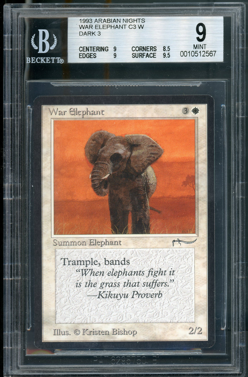 War Elephant (Dark) BGS 9B+ [Arabian Nights]