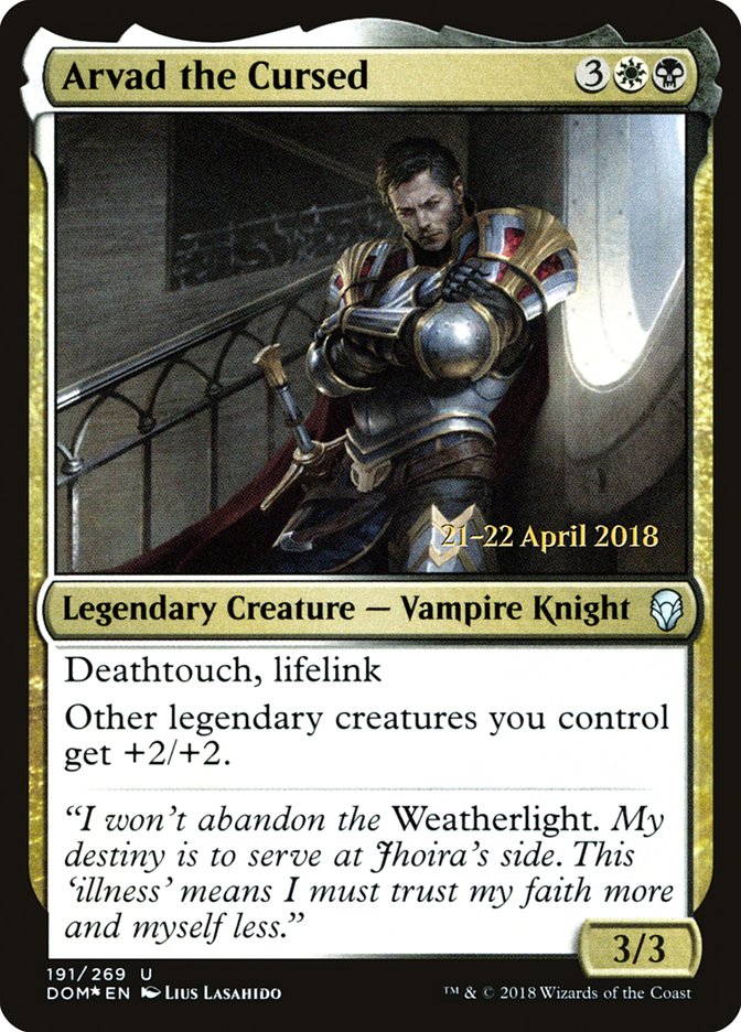 Arvad the Cursed [Dominaria Promos]