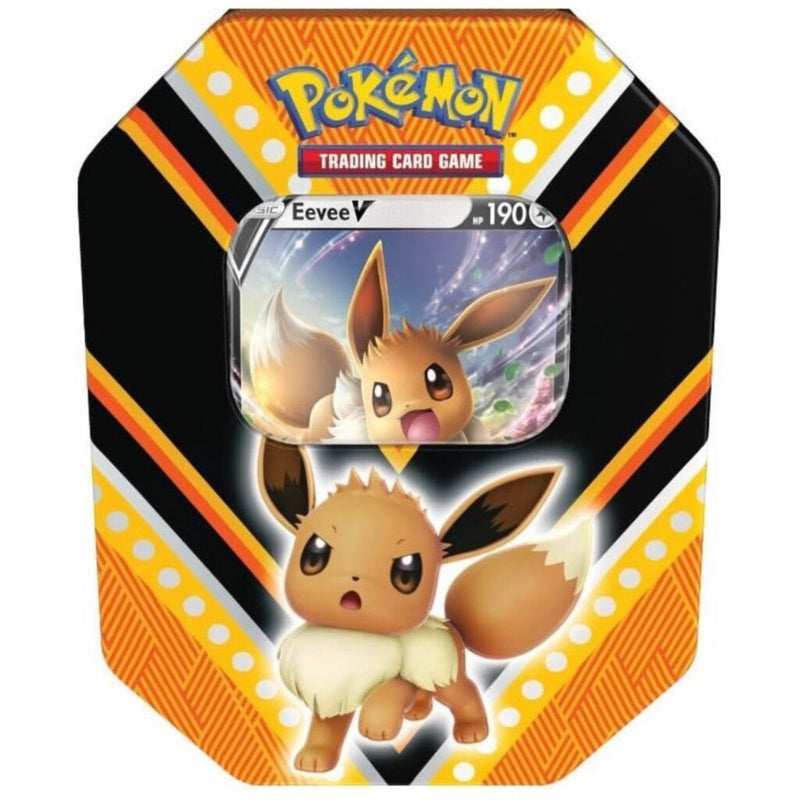 Pokemon 4 Pack V Tins – Pikachu, Eternatus, Eevee, Tyranitar