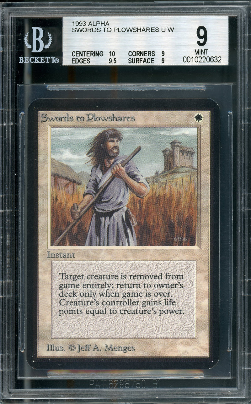 Swords to Plowshares BGS 9Q++ [Limited Edition Alpha]