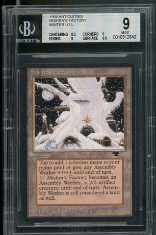 Mishra's Factory (V.4 Winter) BGS 9B+ [Antiquities]