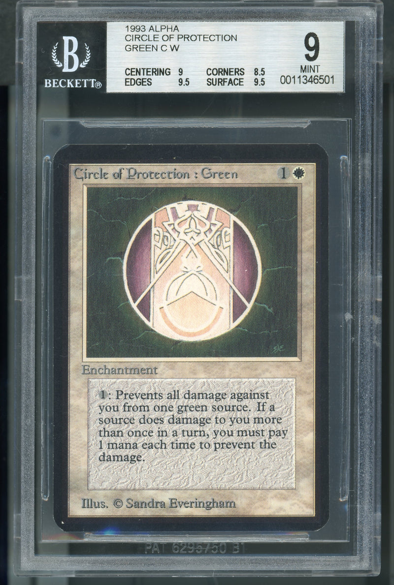 Circle of Protection: Green BGS 9B++ [Limited Edition Alpha]