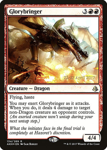 Glorybringer (Prerelease Promo) [Amonkhet Prerelease Promos]