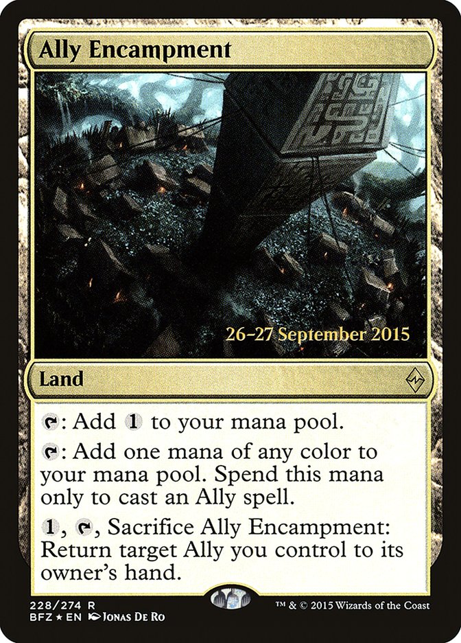 Ally Encampment (Prerelease Promo) [Battle for Zendikar Prerelease Promos]