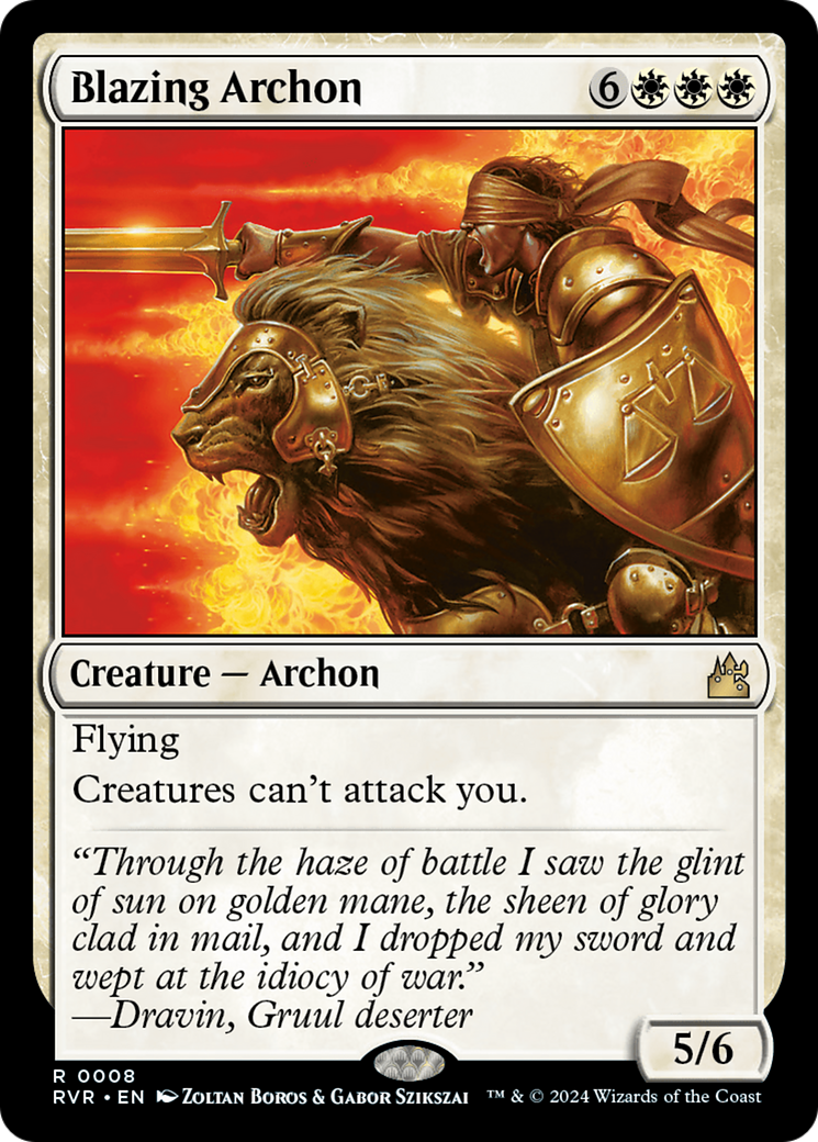 Blazing Archon [Ravnica Remastered]