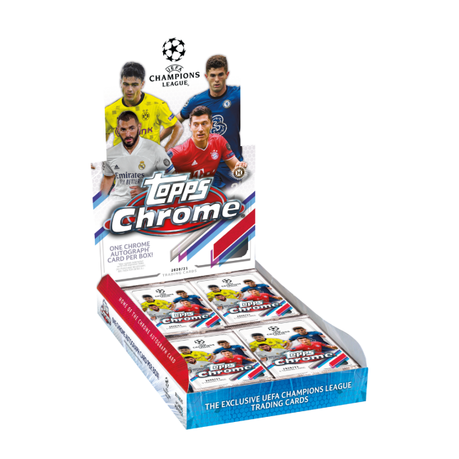 Fodboldkort Topps Chrome UFEA Champions League 2020/21 - Hobby Box