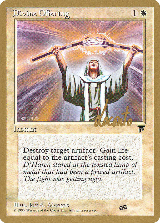 Divine Offering (Michael Loconto) (SB) [Pro Tour Collector Set]