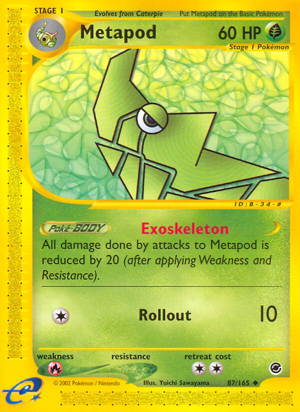 Metapod (87/165) [Expedition: Base Set]