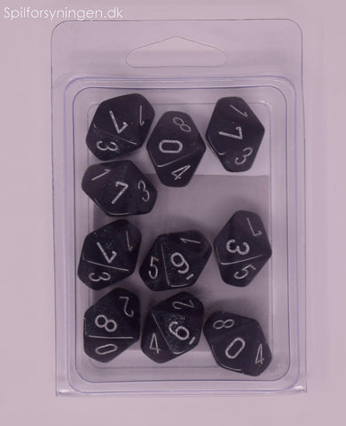 Borealis™ – Set of 10 d10 Smoke w/silver