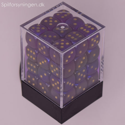 Borealis™ – 12mm d6 Royal Purple w/gold Dice Block
