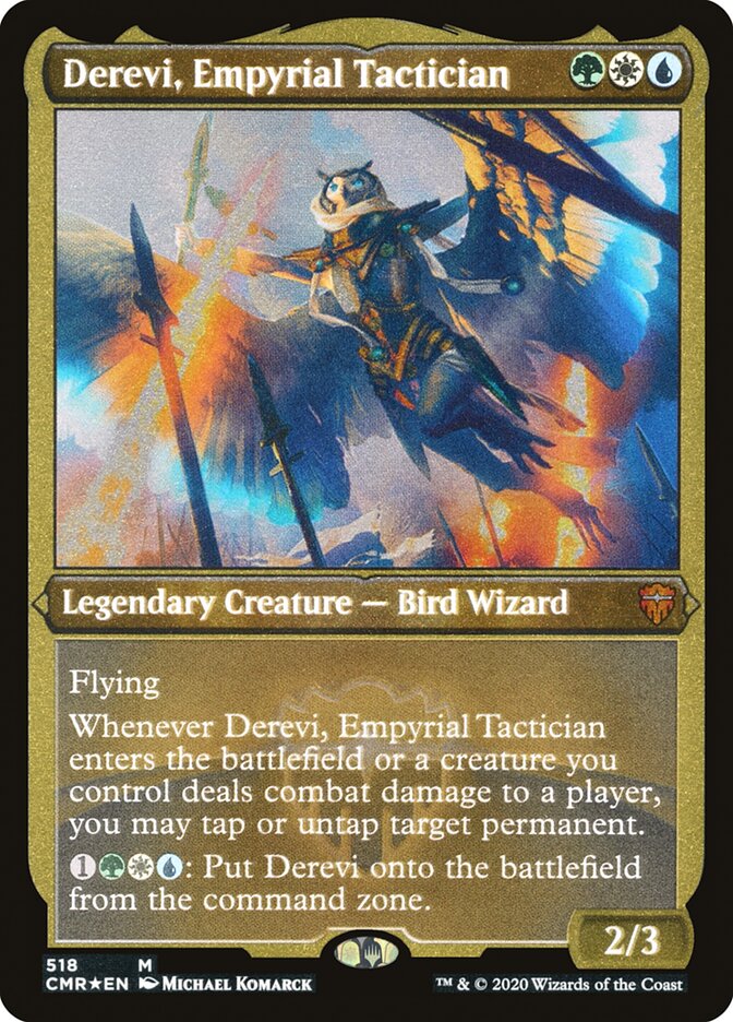 Derevi, Empyrial Tactician (Foil Etched) [Commander Legends]