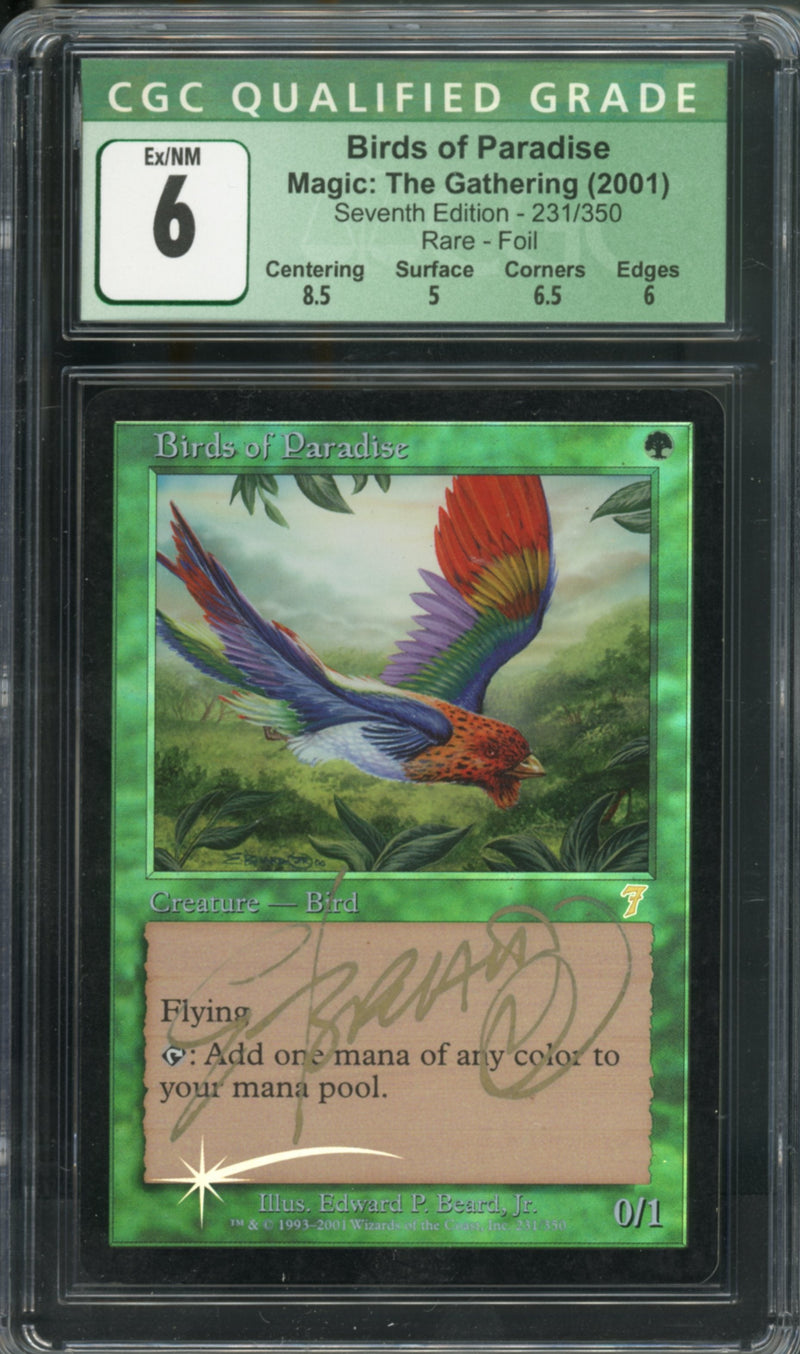 Birds of Paradise Foil (Signed) CGC 6 [Seventh Edition]
