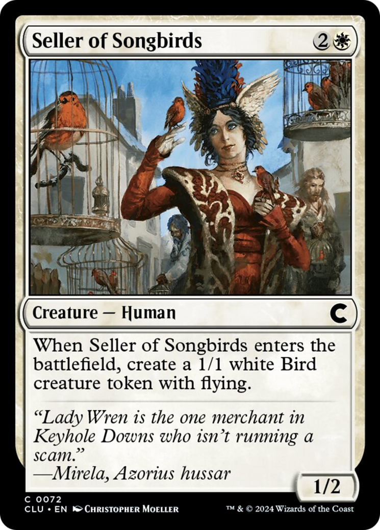 Seller of Songbirds [Ravnica: Clue Edition]