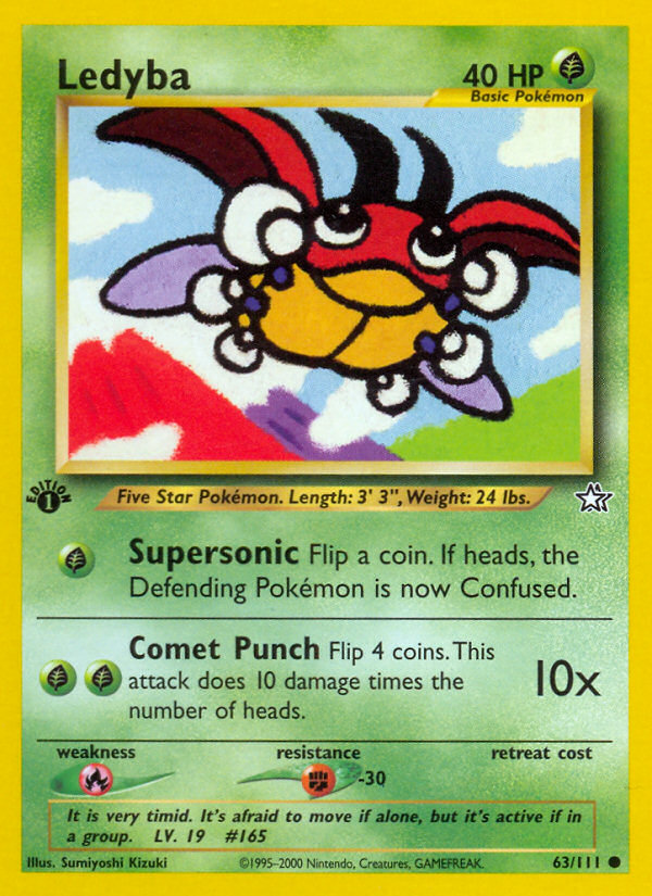 Ledyba (63/111) [Neo Genesis 1st Edition]