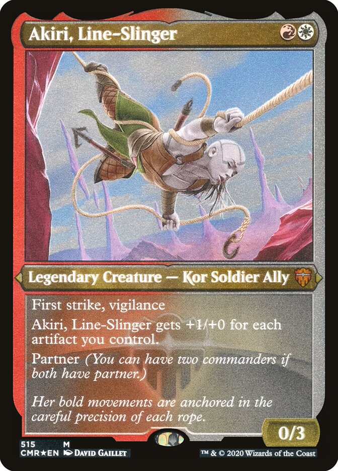 Akiri, Line-Slinger (Foil Etched) [Commander Legends]