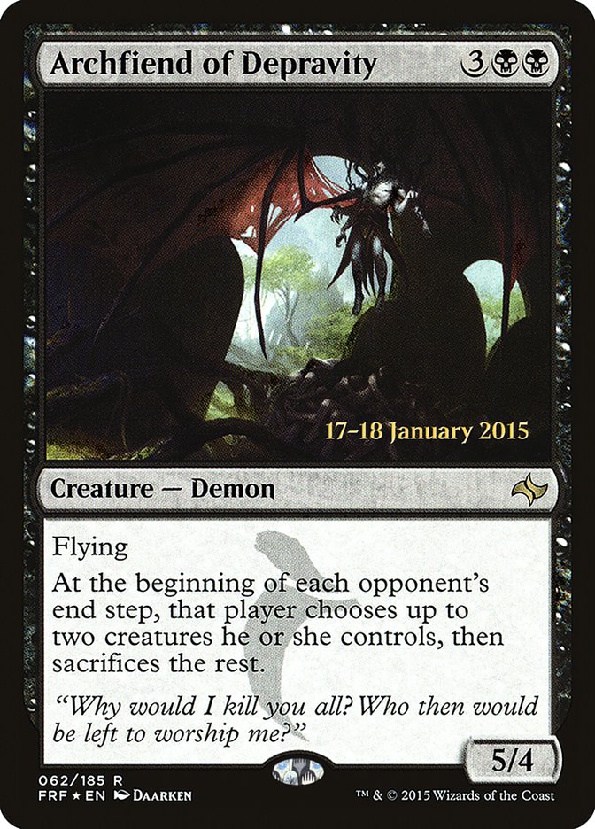 Archfiend of Depravity [Fate Reforged Promos]