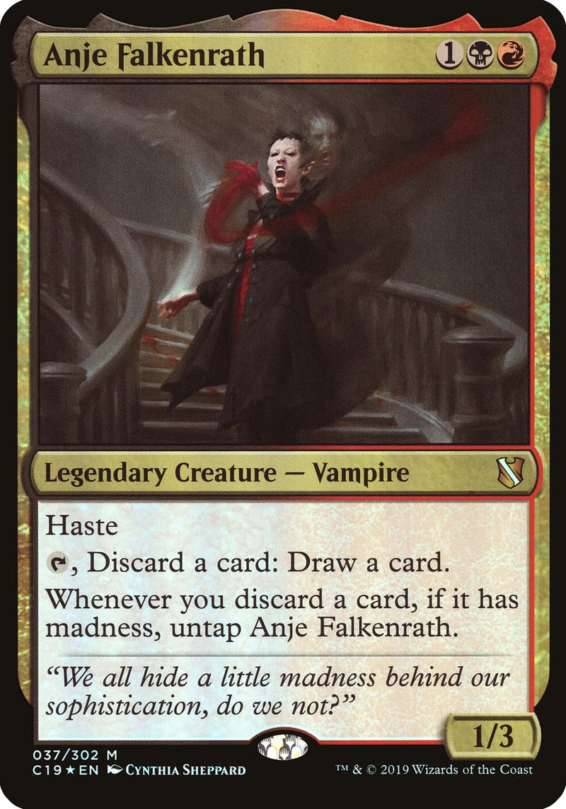 Anje Falkenrath (Commander 2019) [Oversize Cards]