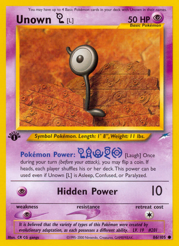 Unown [Z] (60/105) [Neo Destiny 1st Edition]