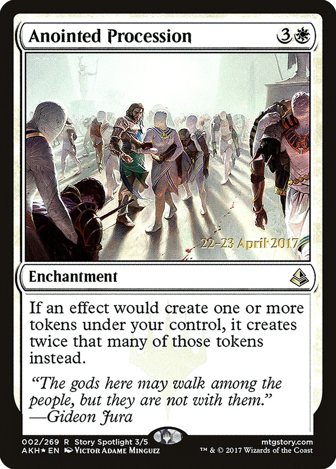 Anointed Procession (Prerelease Promo) [Amonkhet Prerelease Promos]