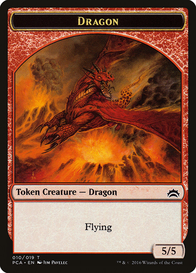 Dragon [Planechase Anthology Tokens]