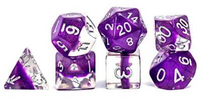 Neutron Dice Violet (Polyhedral Set)