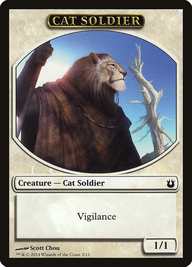 Cat Soldier [Born of the Gods Tokens]