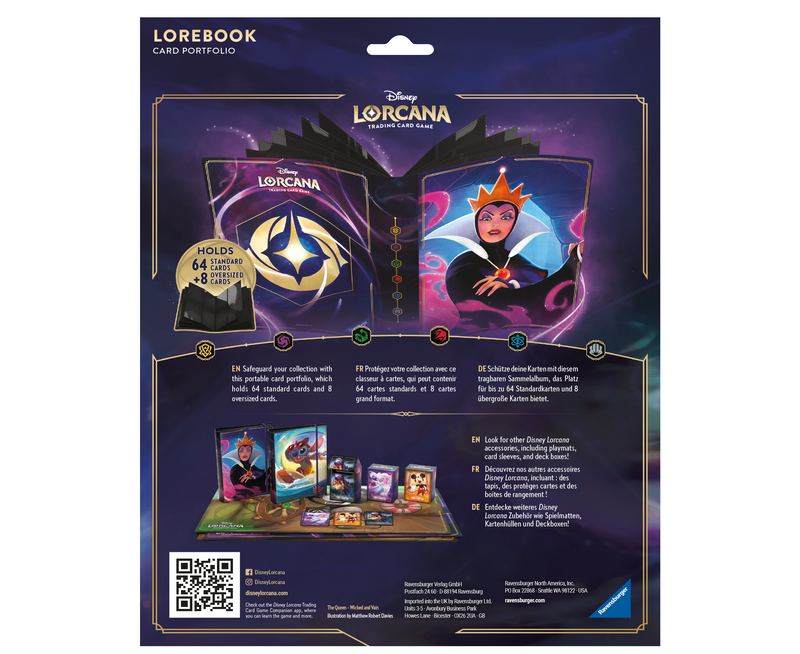 Disney Lorcana Tilbehør: Lorebook The Evil Queen 4-Pocket Card Binder