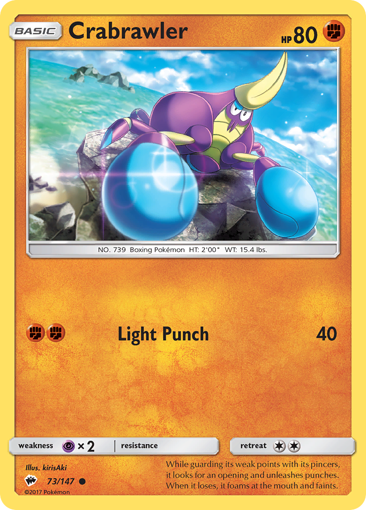 Crabrawler (73/147) [Sun & Moon: Burning Shadows]