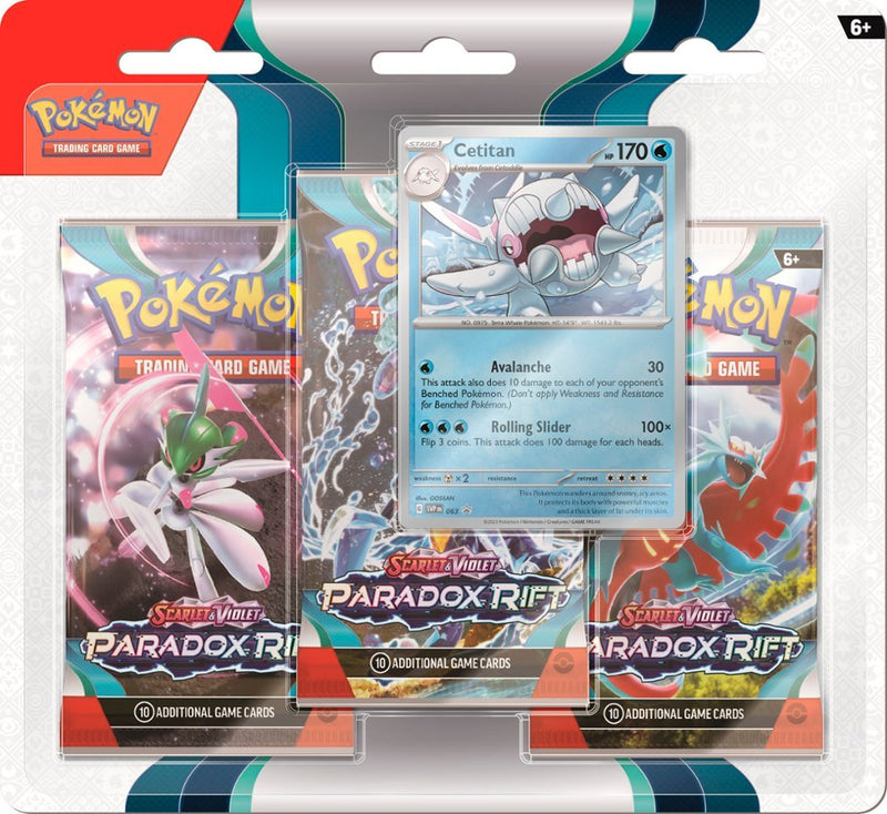 Pokemon Scarlet & Violet 4 - Paradox Rift - Triple Booster Blister