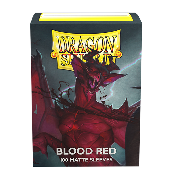 Dragon Shield: Matte Sleeves (100) - Blood Red 'Simurag' forside