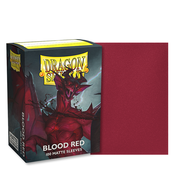 Dragon Shield: Matte Sleeves (100) - Blood Red 'Simurag' indhold