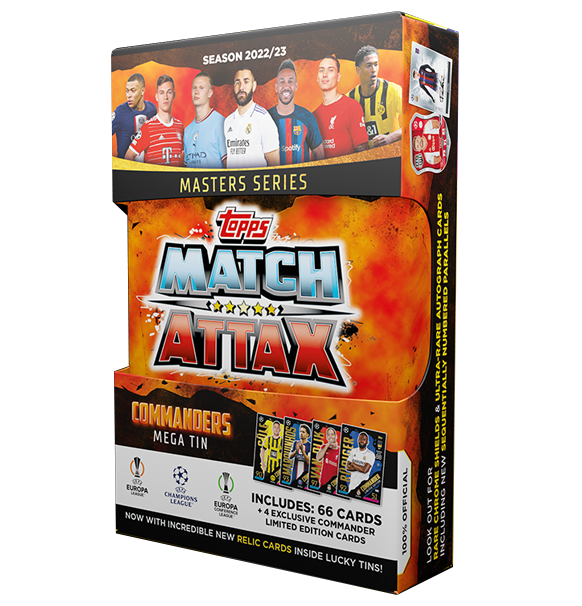 Fodboldkort: Topps - Match Attax 2022/23 Mega Tin - Commanders