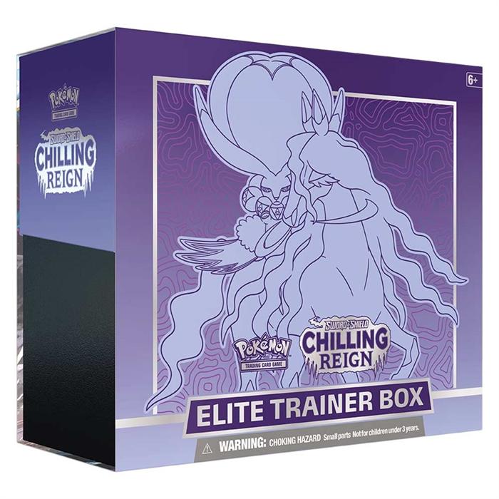 Pokemon Sword & Shield 6 Chilling Reign Purple Elite Trainer Box