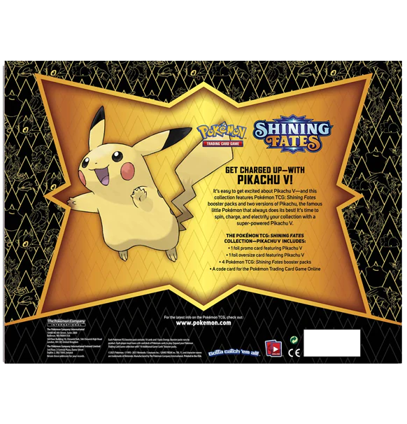 Pokemon TCG: Shining Fates - Pikachu V Box bagside