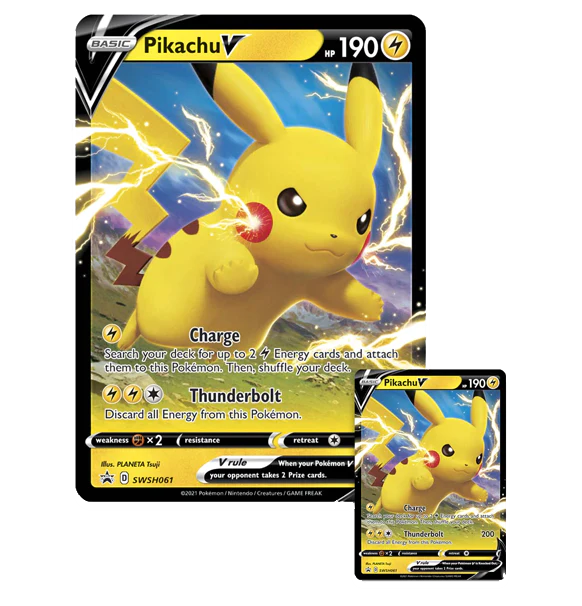 Pokemon TCG: Shining Fates - Pikachu V Box indhold