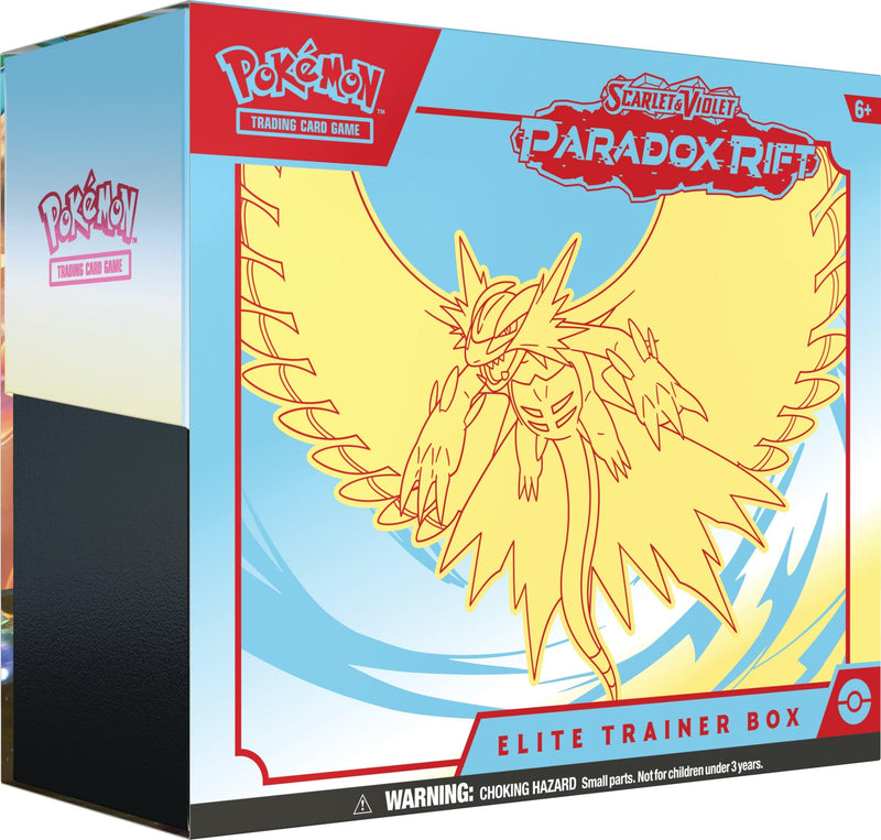 Pokemon Scarlet & Violet 4 - Paradox Rift - Elite Trainer Box - Roaring Moon