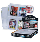 Ultra PRO 4-Pocket Secure Page for Toploaders (100)