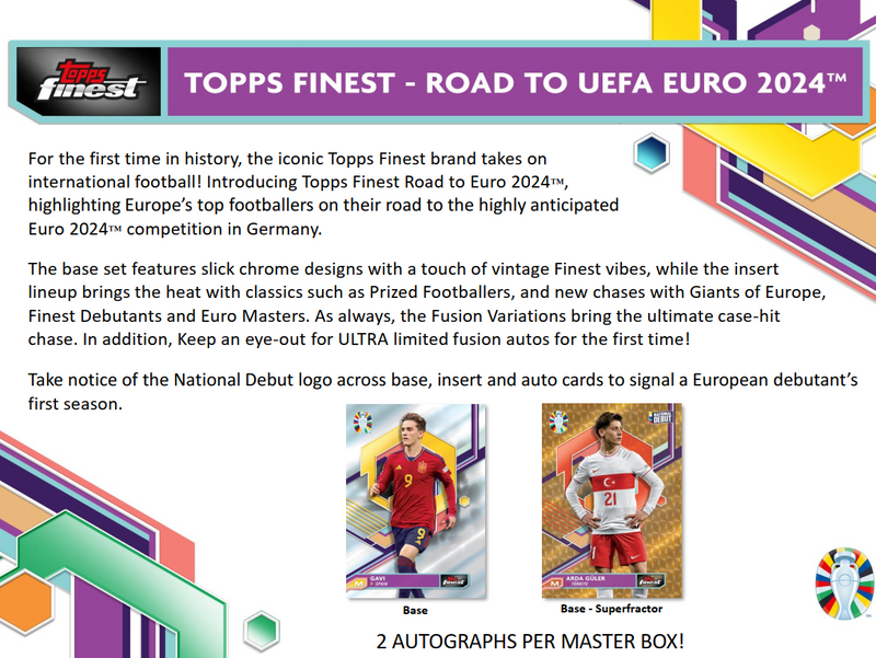 Topps Finest Road to EURO 2024  - Hobby Box
