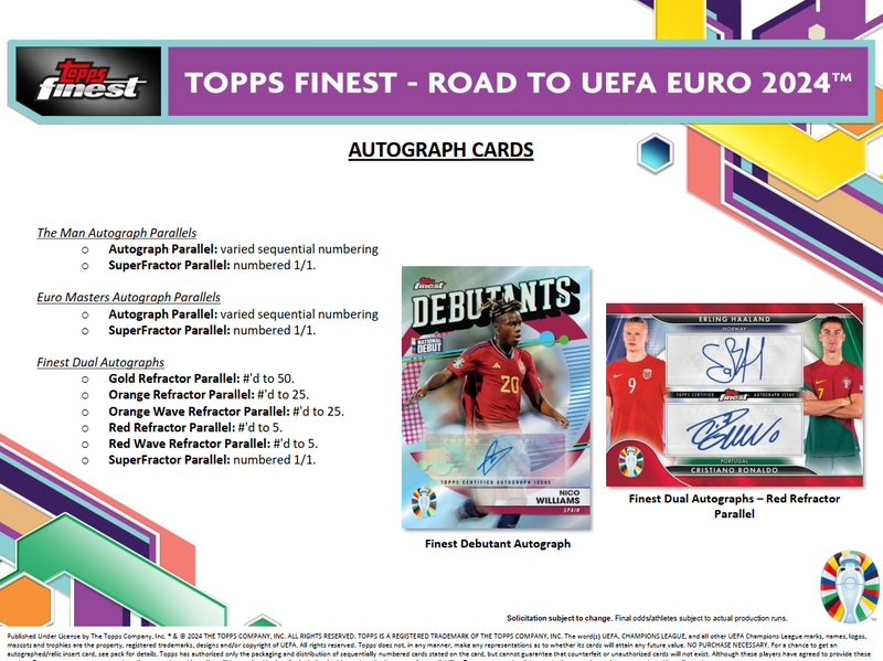 Topps Finest Road to EURO 2024  - Hobby Box