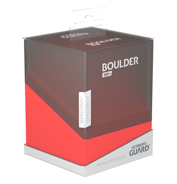 Ultimate Guard: Boulder Deck Case - 100+ Synergy Black/Red