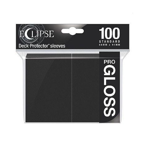 Ultra PRO Eclipse Gloss Standard Sleeves - Jet Black (100)
