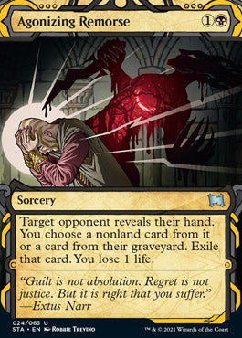 Agonizing Remorse (Etched Foil) [Strixhaven Mystical Archive]