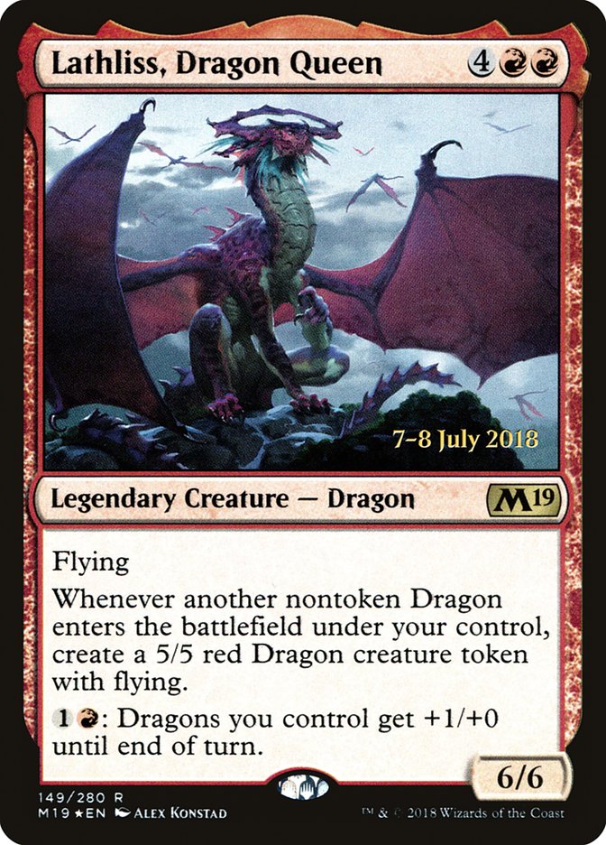 Lathliss, Dragon Queen [Core Set 2019 Promos]