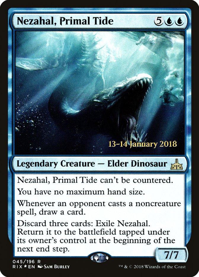 Nezahal, Primal Tide [Rivals of Ixalan Promos]